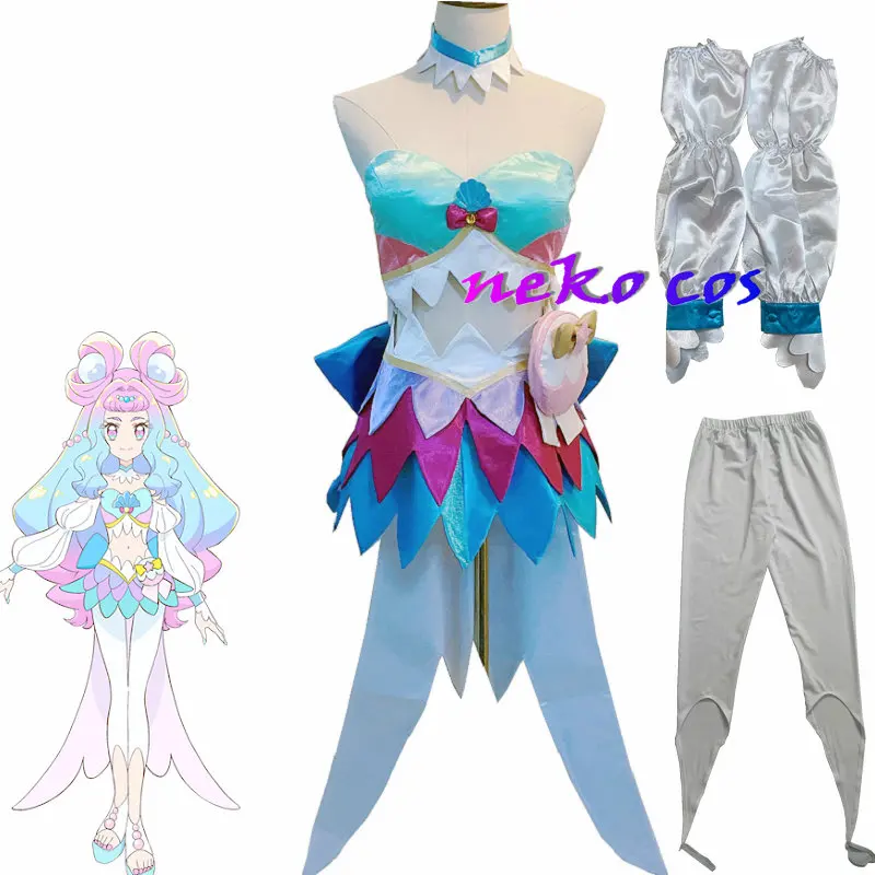 

nekocos Tropical-Rouge! Precure Laura Cure Cure Lamer Обувь для косплея с париком