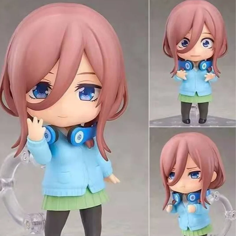 

10cm GSC Nendoroid 1306 The Quintessential Quintuplets Nakano Miku Figure Anime Collectible Model Toy For Children Gift