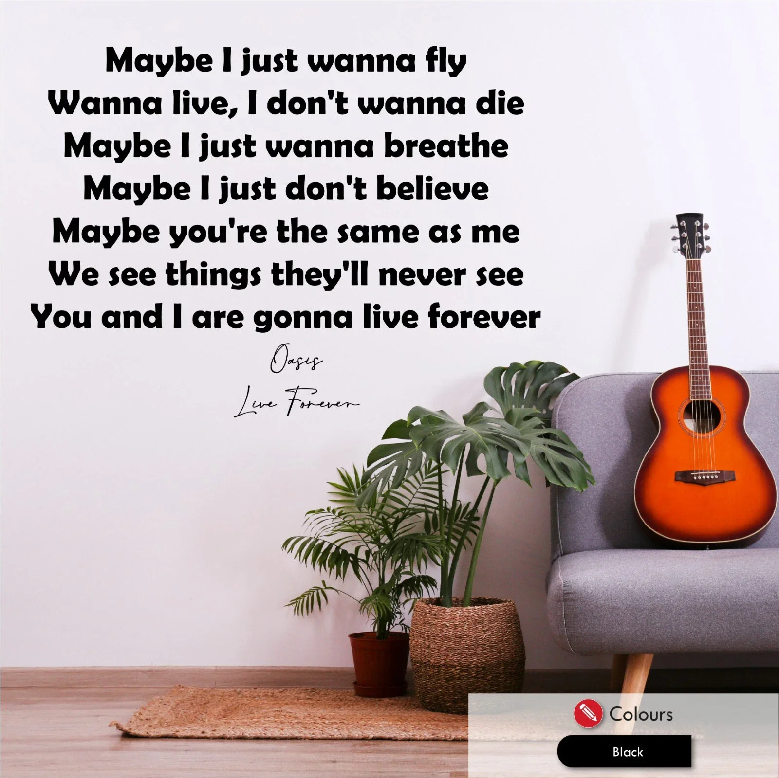 Oasis Live Forever …