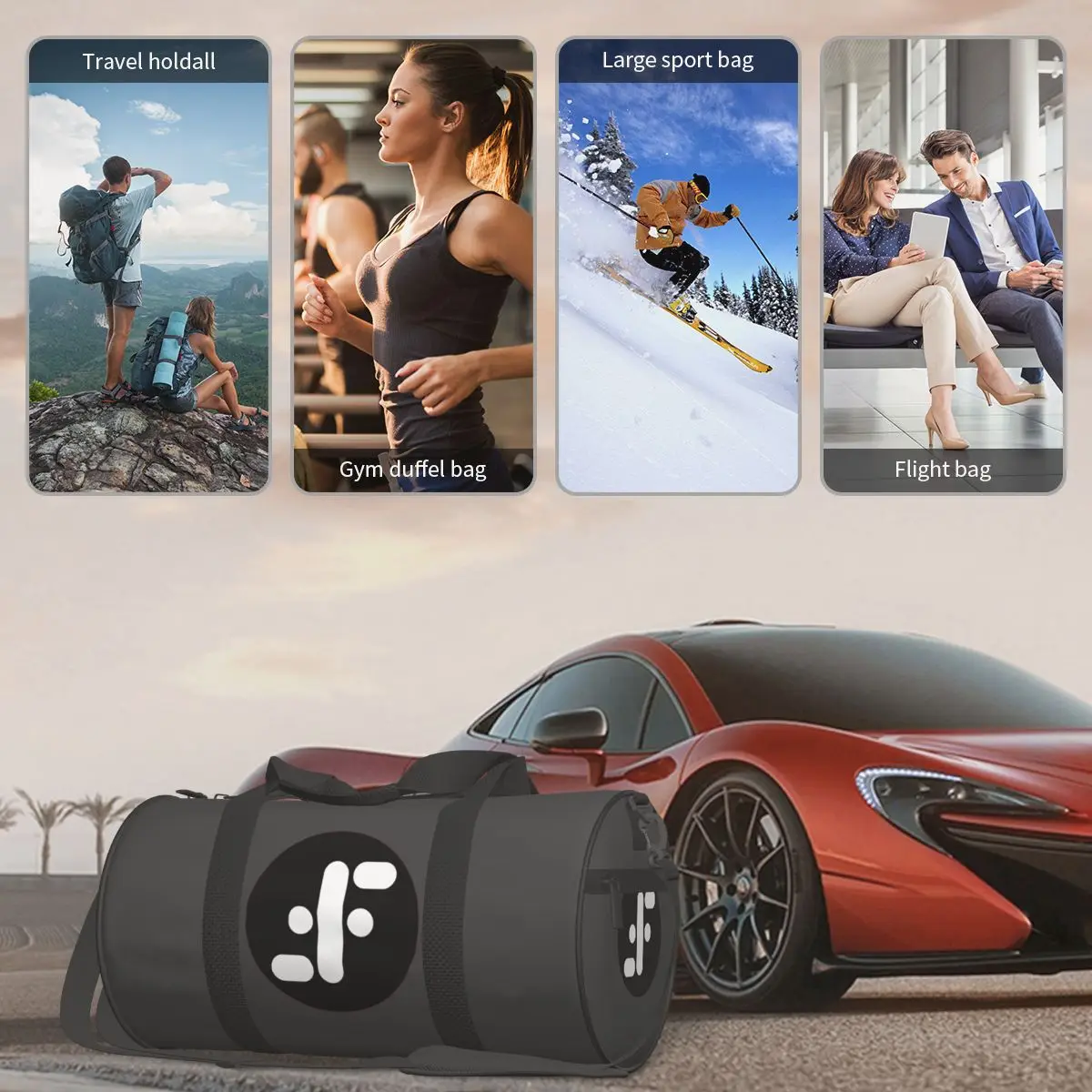 V The Visitors Insignia Large Duffle Gym Bag Multi-Functional Duffle Travel Bags Handbags Fitness bag