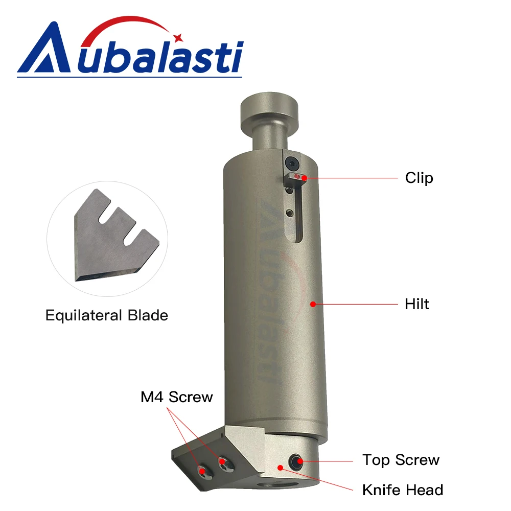 Aubalasti CNC เท่ากับขอบเฉียงมีดตัดความหนา 20 มม.Vibrating มีดสําหรับ Soft Glass PVC Honeycomb Board KT Board