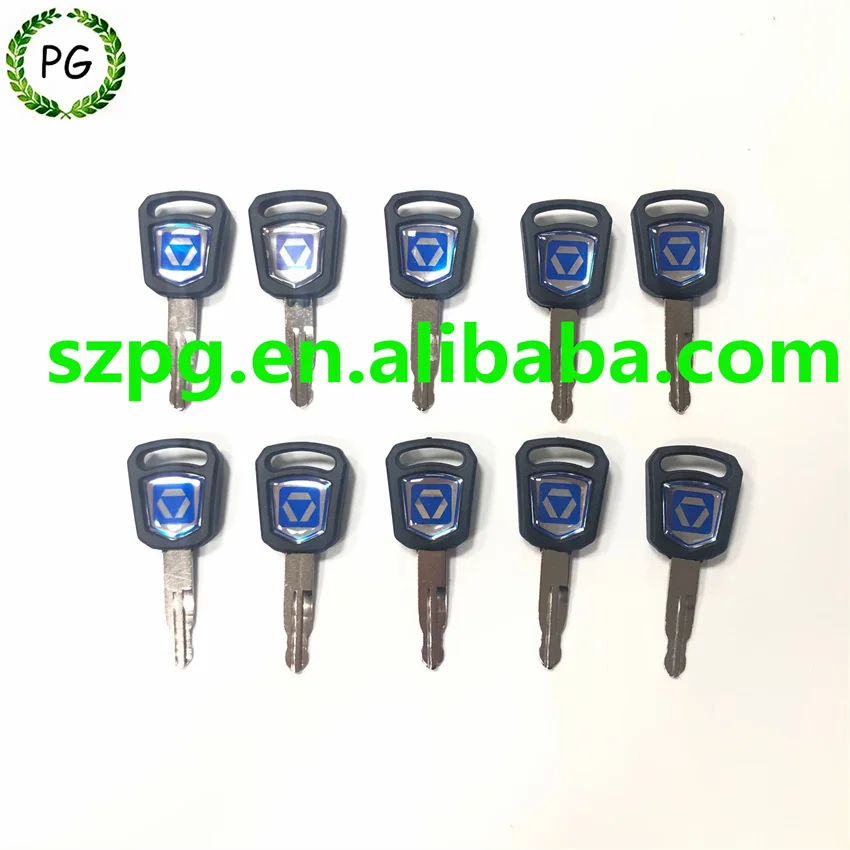 

10PCS Ignition Key For XCMG Excavator XE75DA XE60D XE215 XE200 Ignition Switch Door Lock