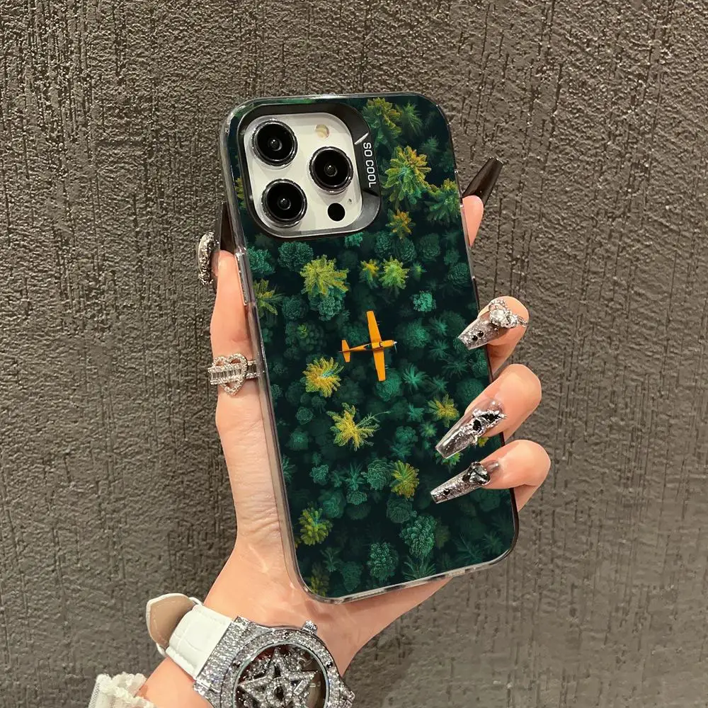 

Aircraft flight Phone Case case for iPhone17 16 15 14 13 12 11 Pro/ Max/Plus shock-proof rear cover anti-fingerprint