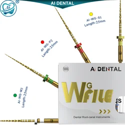 AI-WG plik dentystyczny aktywowany termicznie kanałowy, wiertła do złotego systemu falowego 25mm narzędzia do obróbki stopów NiTi MaxTech 6.0