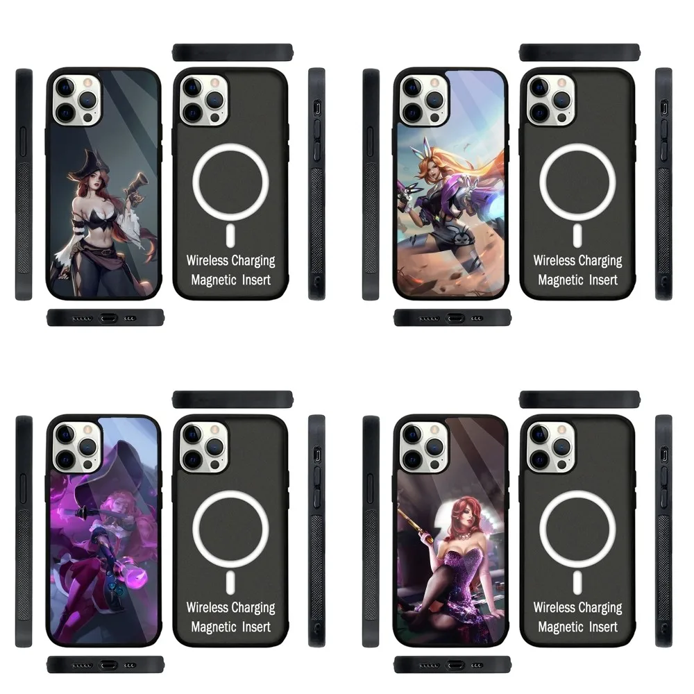 

Game L-LOL Miss Fortune Phone Case Strong Magnetic For IPhone 15,14,13,Pro,Max,Plus,11,12,Mini For Magsafe Wireless Charging