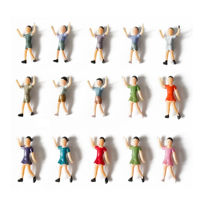 25/30 Skala Gebäude Sand Tisch Material Landschaft Kinder Simulation Charakter Farbe Modell Charakter Begeisterte Kinder