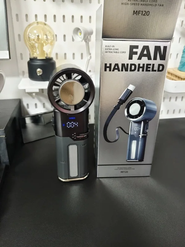 Mave MF120 Handheld Small Fan Semiconductor Refrigeration Handheld Fan Double Batteries Long Battery Life Light Weight For Gifts