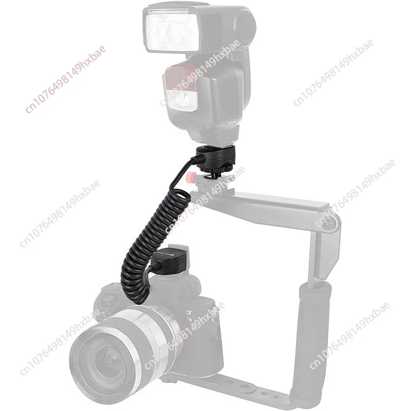 Suitable for flash TTL off-machine lead flash cable, high-speed synchronous MI hot shoe cable, compatible with A7 series