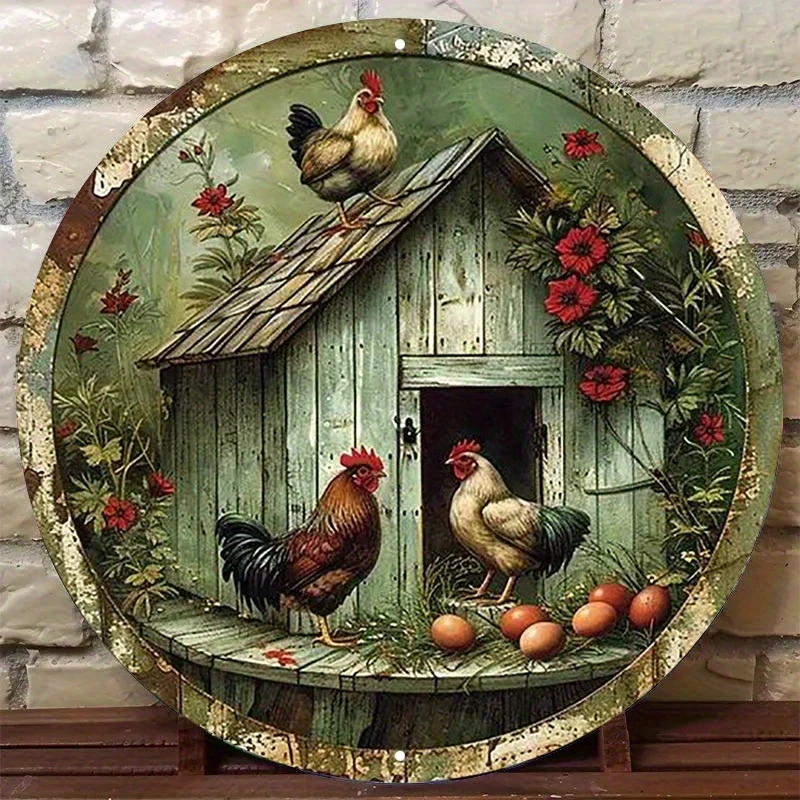 8in 2D Flat Wood Disc Ldeal Living House Blogger Photo Props Photo Studio Photographer Shoots Colorful Decorated Plaques