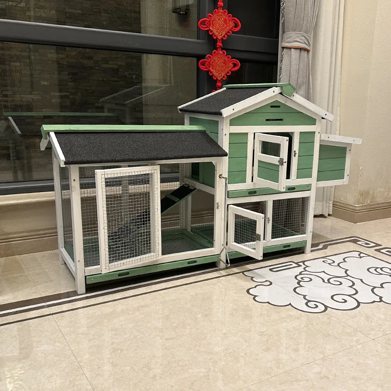 قفص الدجاج والأرانب الخارجي للحماية من المطر والشمس لبيت الحيوانات الأليفة #3