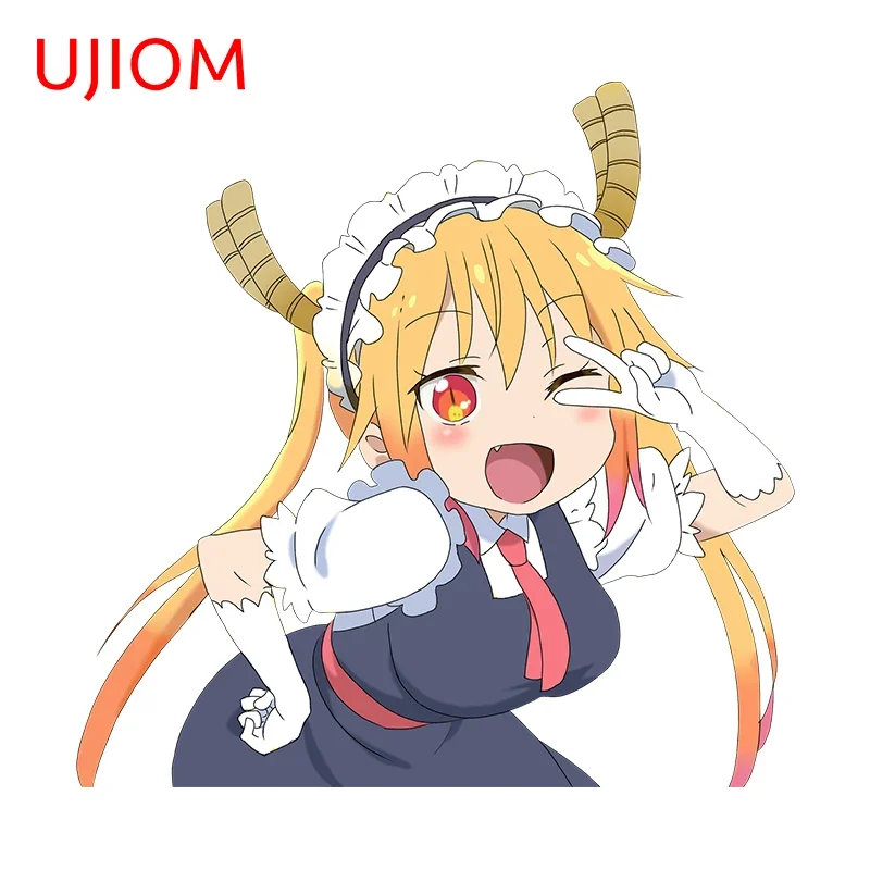 UJIOM Kawaii Tohru - Adhesivo de pared con gráficos artísticos, divertidos y encantadores, adecuado para superficies lisas