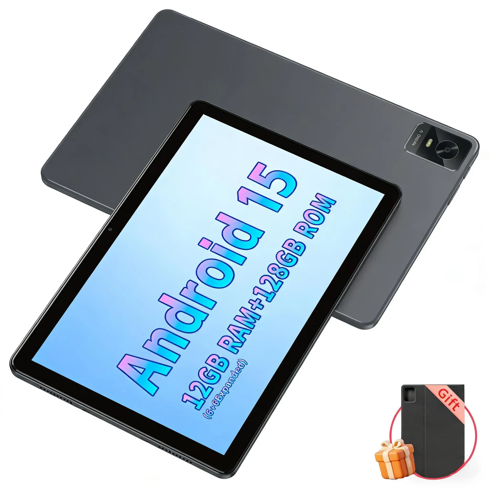 Paitanry 10 Inch Android 15 Tablet 12GB RAM 128GB ROM 512GB/1TB Expandable MediaTek Helio G80 8-Core Dual Band WiFi 5 Tablet PC