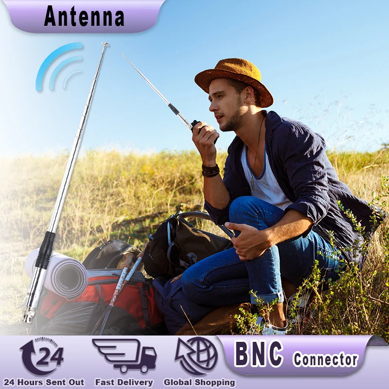 27MHz BNC Connector Antenna CB Radio Antenna Compatible with Cobra Midland Uniden Anyton YAES Maxon ICOM Handheld Portable Radio