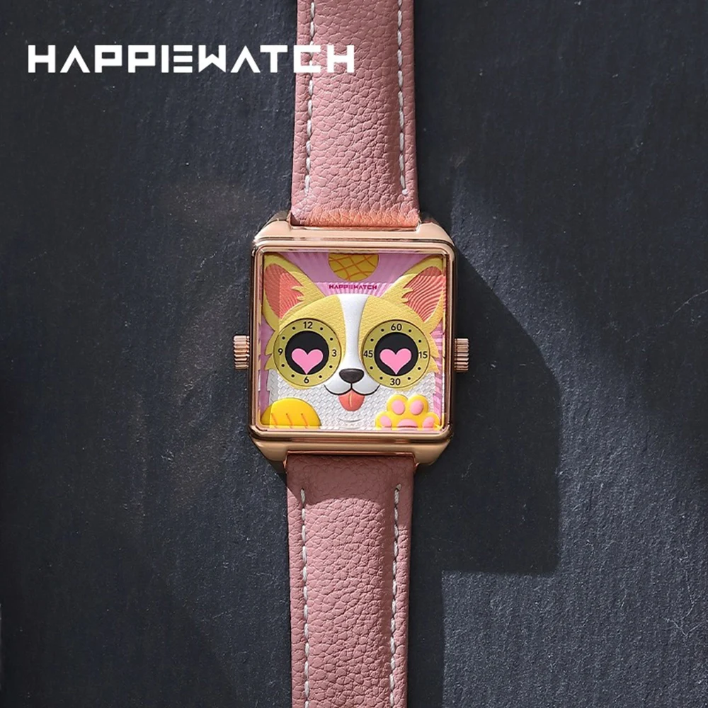 Happie Watch Women's and Men's Watch Couple Luxury Watch Waterproof Stainless Steel Luxury Ladies Man Wrist Watches