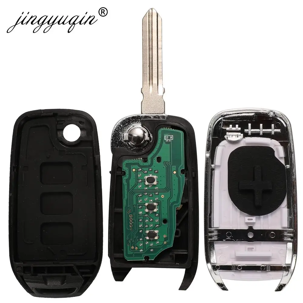 Jingyuqin-Clé Télécommande CWTWB1G767, 433MHz, PCF7961M 4A, pour Renault Kadjar, Captur, Megane 3, Symdangers Logan2, Sandero 2, Dacia Duster, 5 Pièces