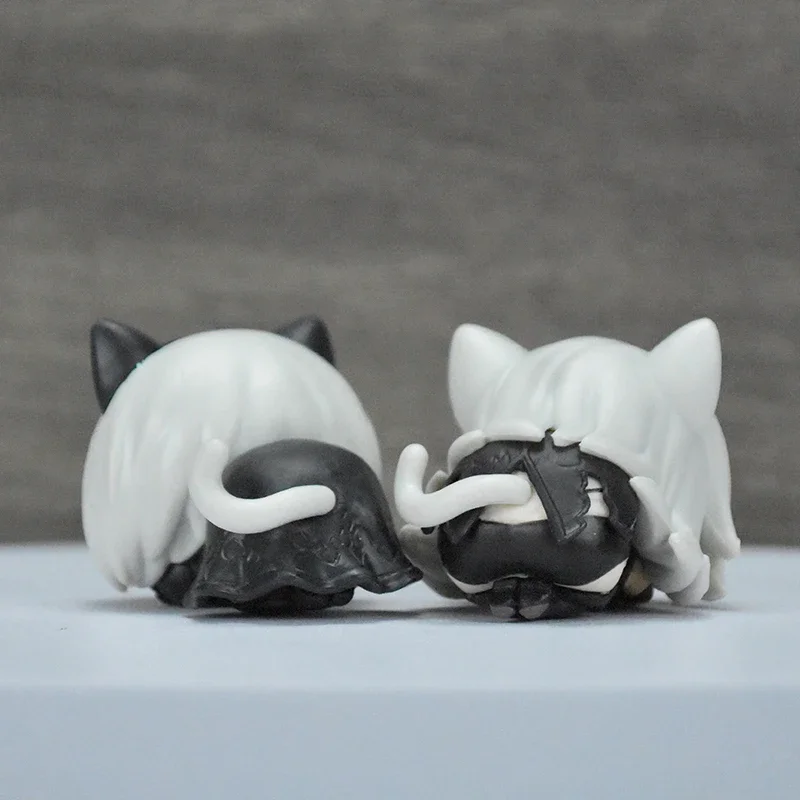 Anime Cute Nier Automata YoRHa No. 2 Type Figure Kawaii Decor Desk NIKKE DORO Action Figures Q Version Dolls PVC Model Toys Gift