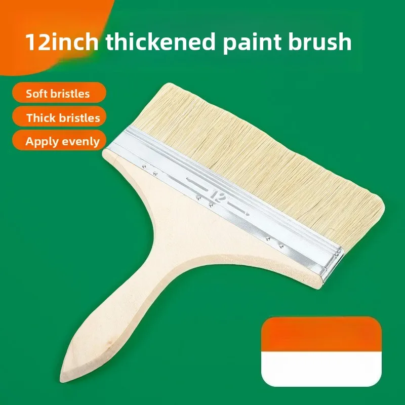 12 Inch Paint Brush Bristles with High Suction Capacity and No Shedding, Industrial and Household Waterproof Adhesive Brush