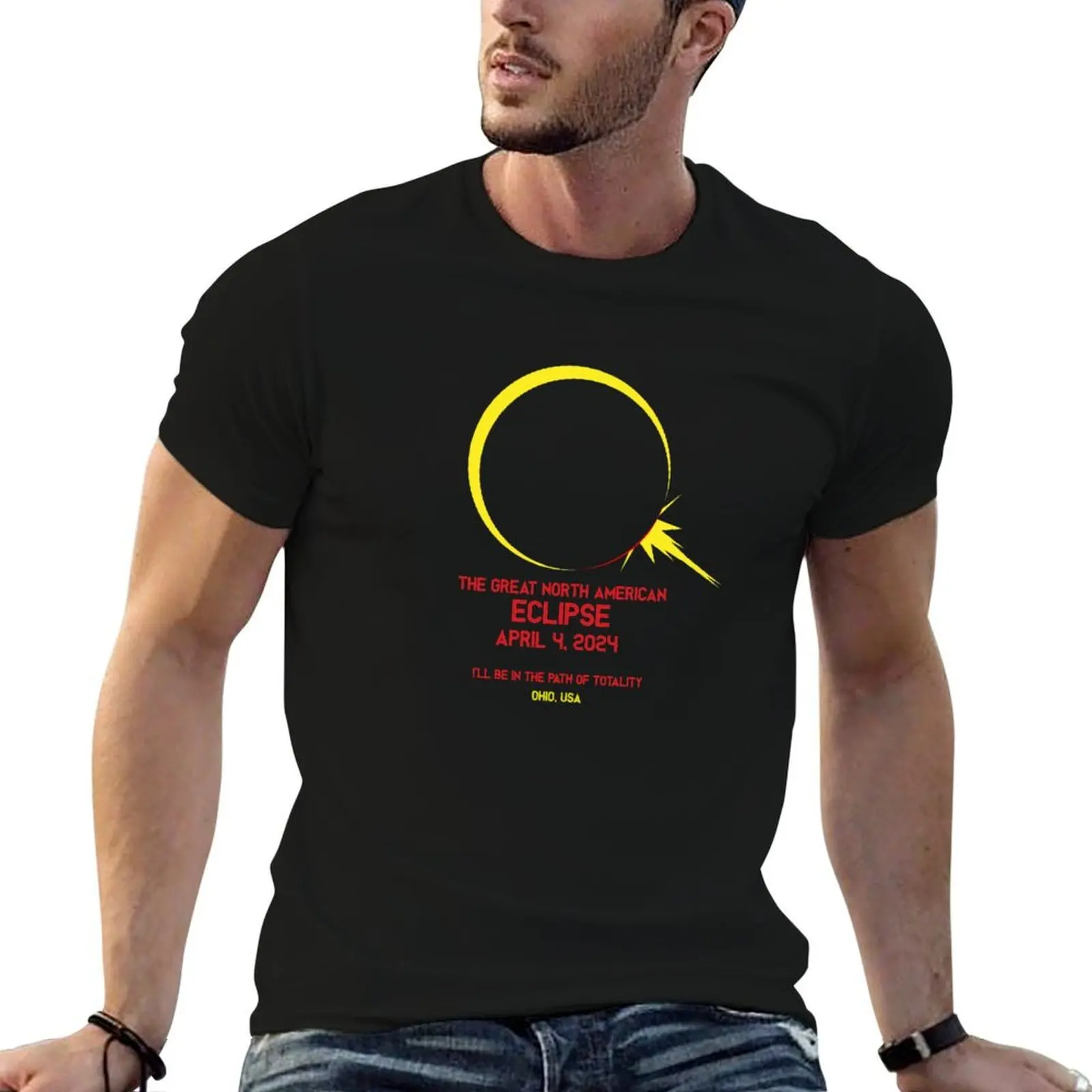 

Eclipse 2024 Ohio, USA T-Shirt t shirts for man graphic cars t shirt for man T-Shirt