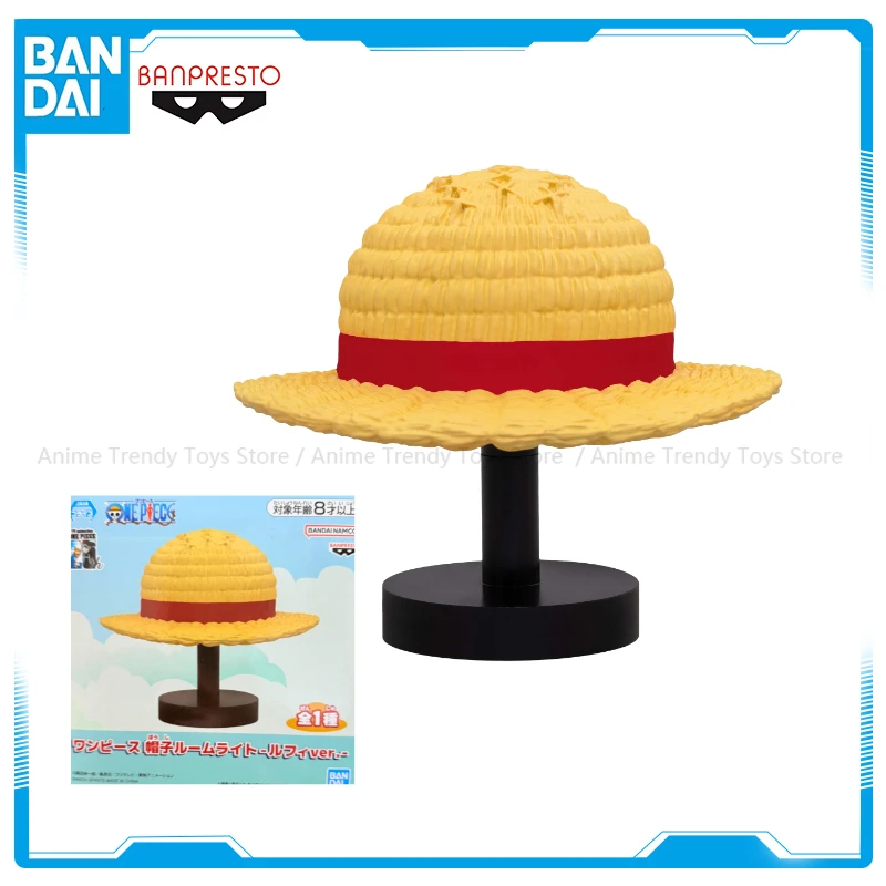 

In Stock One Piece Original Bandai Monkey D. Luffy Grass hat lamp Ornaments Figure Toys Birthday Gift WY
