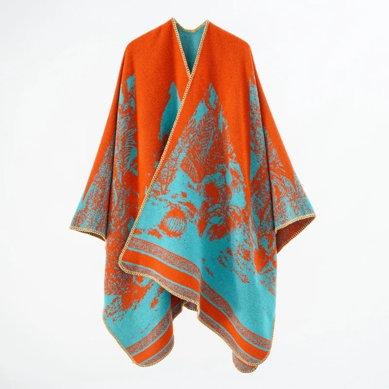 

Женский шарф-накидка из кашемира на осень и зиму модный и теплый в Европе и Америке.