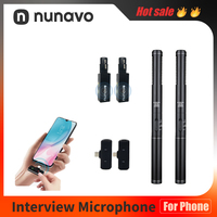 NUNAVO Wireless Handheld Condenser Microphone Interview Shotgun Mic XLR Microphone Professional stream Video Broadcast Interview