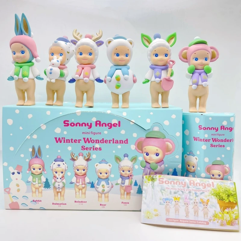 

New Sonny Angel Mini Figuhe Winter Wonderland Mysterious Surprise Blind Box Tide Play Toy Doll Lucky Mascot Hand-Made Xmas Gift
