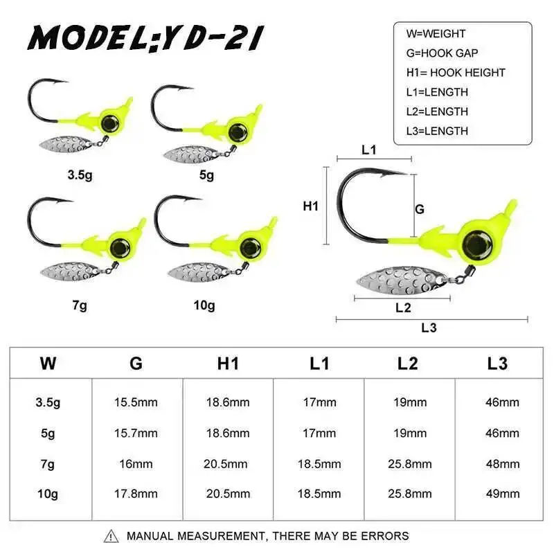 Jig Head Ojo Grande con lentejuelas para lubina – Cabeza plomada y vinilo - imagen 3