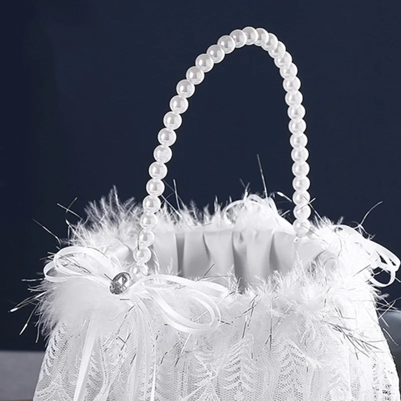 سلة زهور الأمريكية المصنوعة يدويًا من القوس ، مبعثر للفتيات ، لوازم الزفاف الرومانسية ، سلة زهور