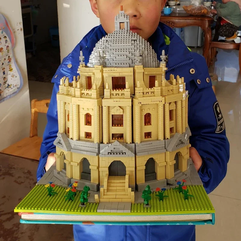 Lezi-Mini bloques de construcción de arquitectura mundial para niños, juguete de ladrillos para armar Escuela Universitaria, jardín, Oxford, sin caja, 8031