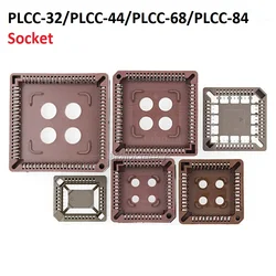 5PCS Integrated Circuit Adapter IC SOCKET  PLCC-32 PLCC-44 PLCC-68 PLCC-84 TEST Base PLCC32 PLCC44 PLCC68 PLCC84 TO Dip SOP SMD