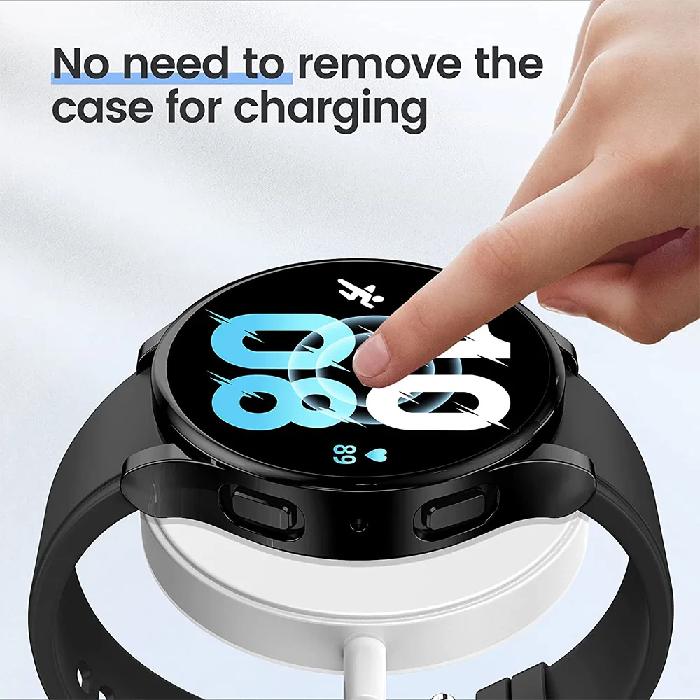 Case for Samsung Galaxy Watch 4 5 6 40mm 44mm Protector Cover Coverage Silicone TPU Bumper Screen Protection Full Accessories