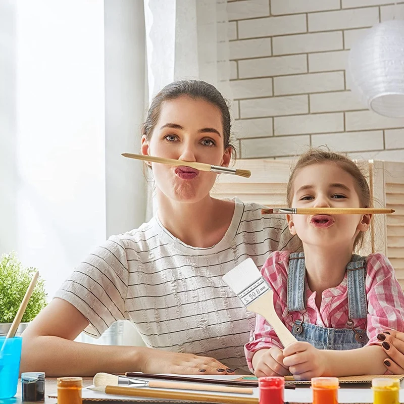 14 pçs pincéis de pintura diferentes formas pincéis de esmalte conjuntos de pintura acrílica para artistas de cerâmica adultos crianças estudantes