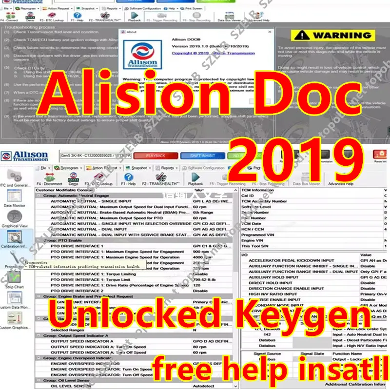 

Сервисный инструмент для ПК с файловым потоком Allison DOC 2019, keygen и GEN5, совместимый с NEXIQ,