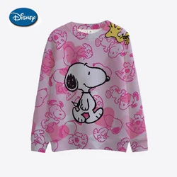 Snoopy cartoon print Women Sweatshirt Harajuku Casual Basic Hoody Fashion Loose Hoodie Soft Vintage Female Tops