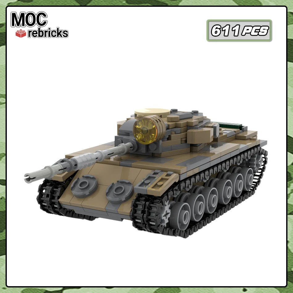 

Строительные блоки MOC-139745 Centurion Mk5/1, модель самодельного пехотного самолета, технологические кирпичи, игрушечные детские рождественские подарки