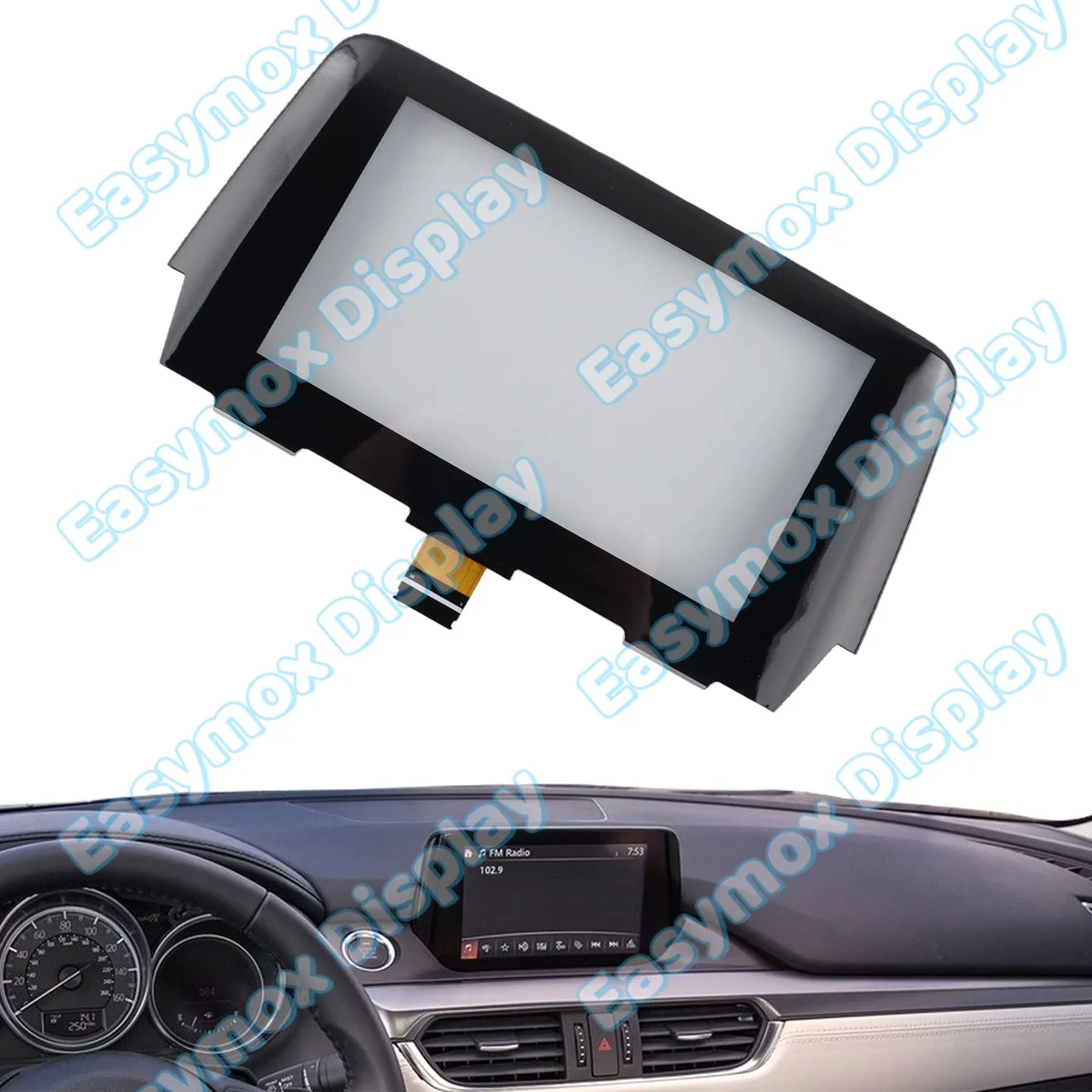 

Replacement Touch Screen for 2017-2019 Mazda 6 Digitizer Radio Display GML861 1J0 36pin