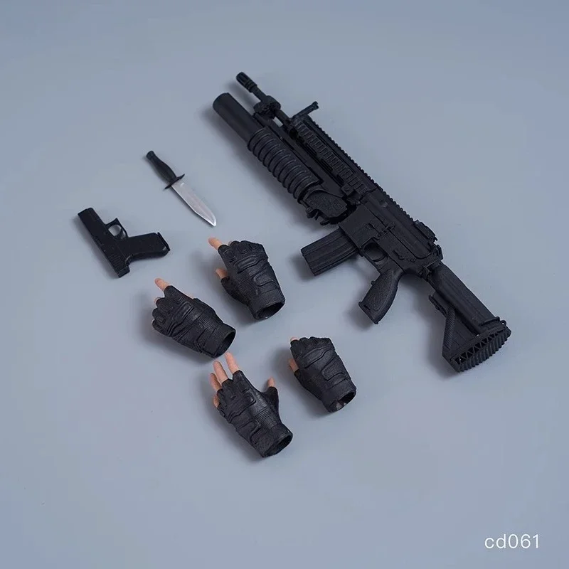 

In Stock 1/6 Scale Female Soldier Glove Hand Pistol Dagger Weapon Model Accessories for 12Inch PH Action Figures Doll Cd061