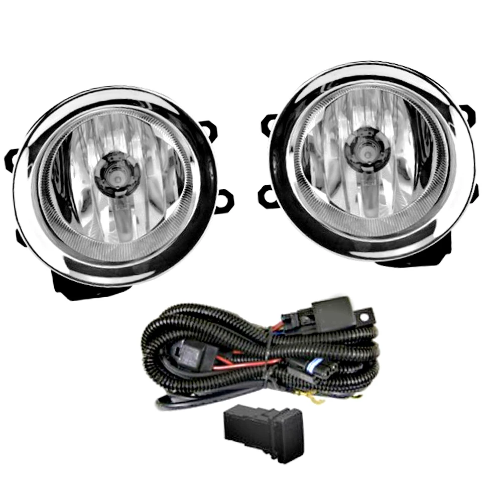 1 Pair 12v Fog Lights Halogen Bulb Front Fog Lamp Light For Toyota Land Cruiser Prado 2014 2015 2016 2017 Car accessories
