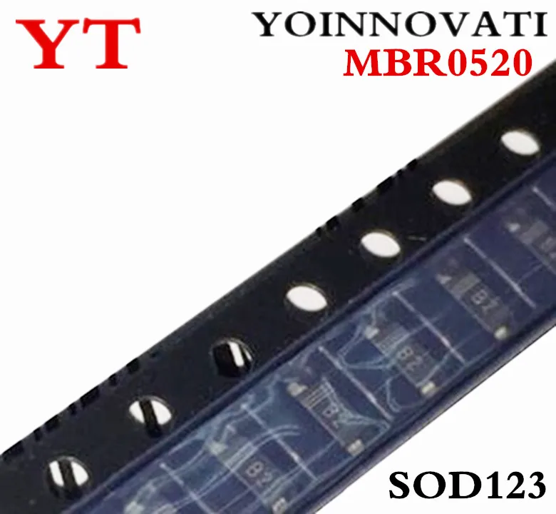 3000pcs/lot MBR0520 MBR0520T1G B2 SOD123 Best quality