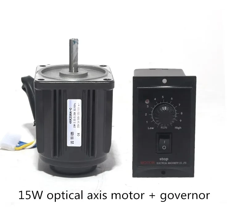 

220V 15W 25W with Speed Controller Optical Axis Reduction Gear Reduction Ac Motor 1250Rpm