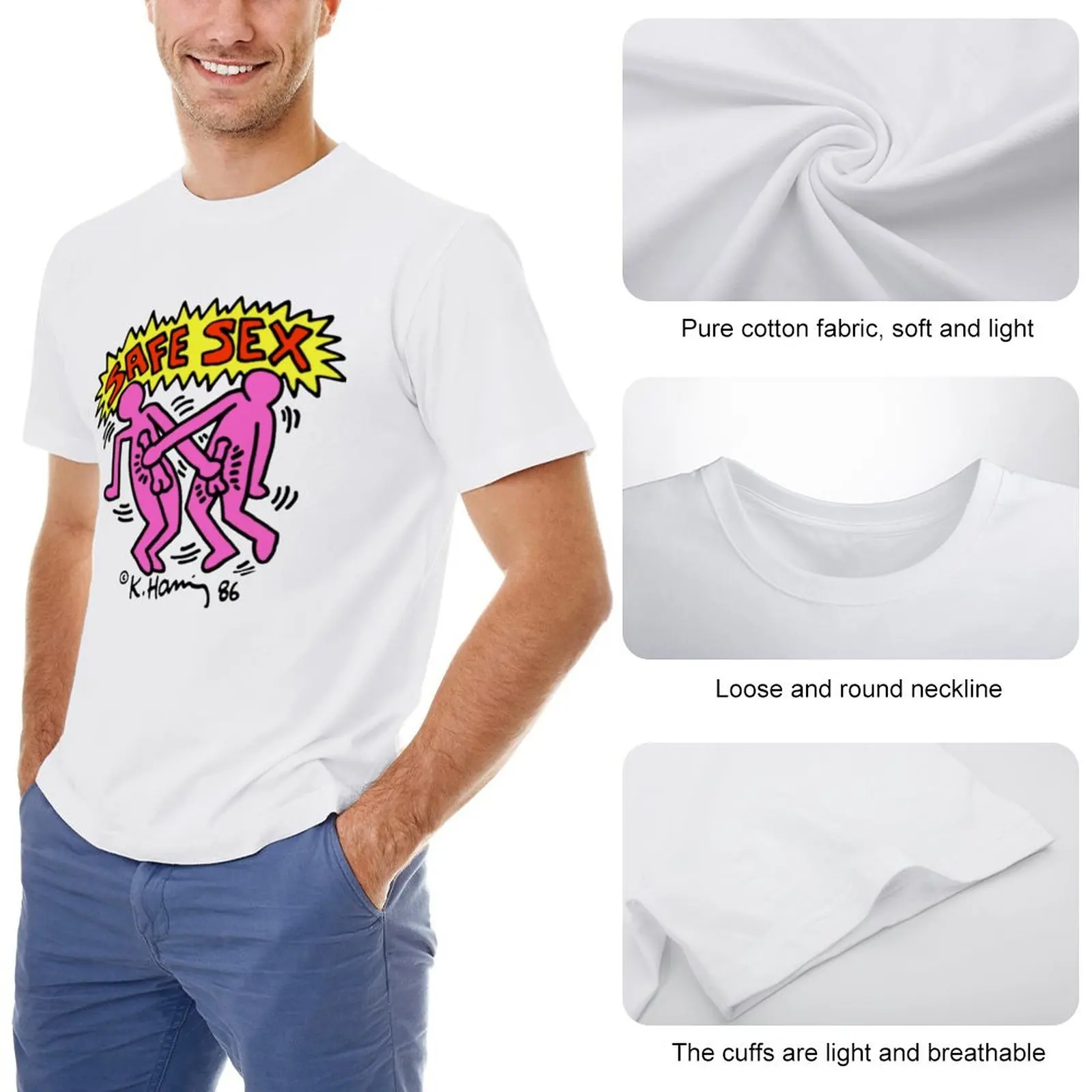 Safe sex T-Shirt man clothes new edition t shirt mens champion t shirts