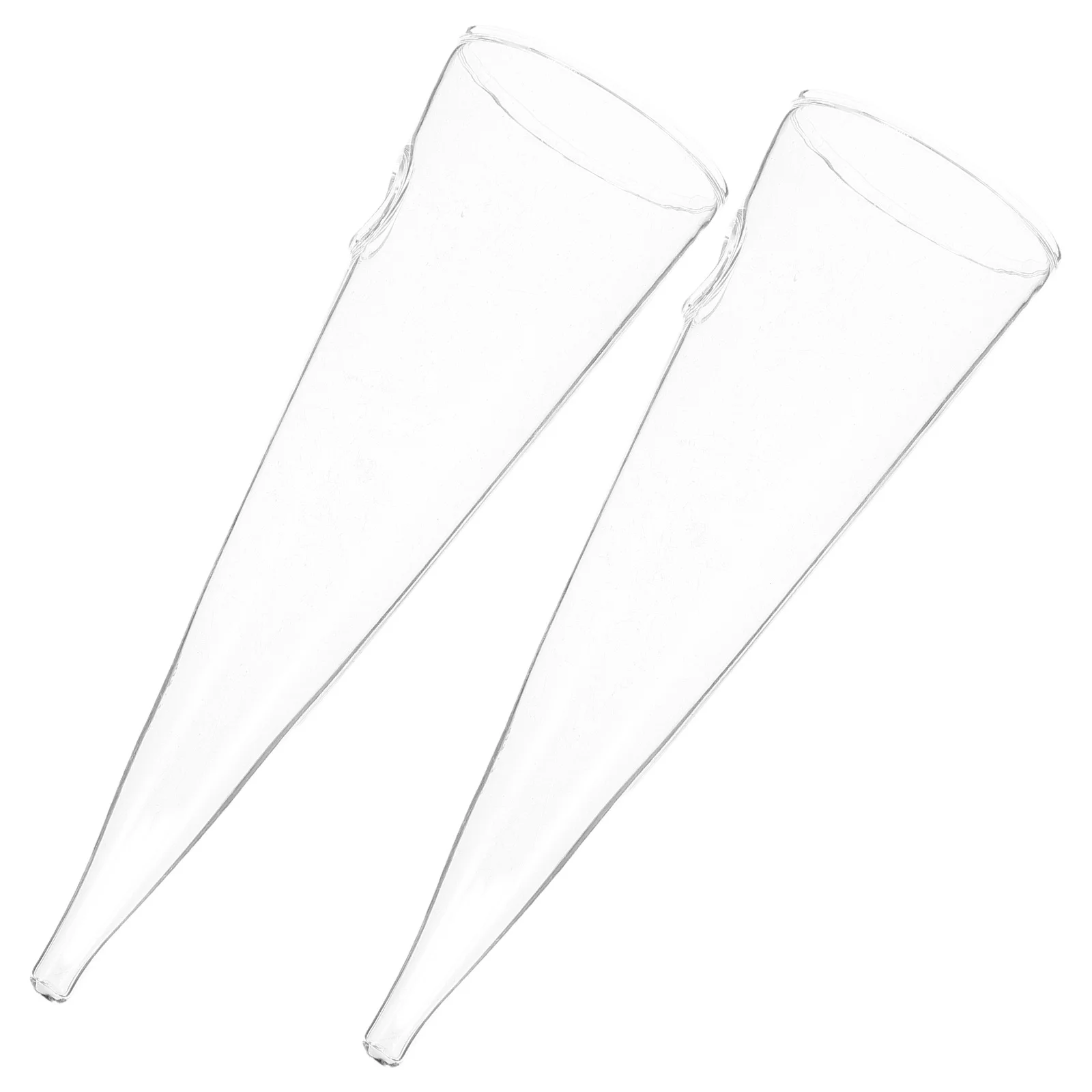 

2Pcs Wall Hanging Planter Glass Vase Hydroponic Cone Shape Clear Decorative Vase Home Wall Decoration Plant Glass Bottle