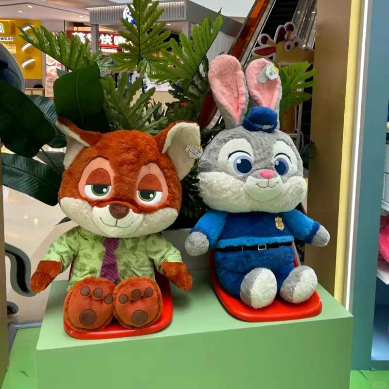 ديزني Zootopia جودي ونيك أفخم الدمى لعبة لينة الثعلب أرنب وسادة محشوة Kawaii غرفة ديكور للفتيات هدايا عيد الميلاد