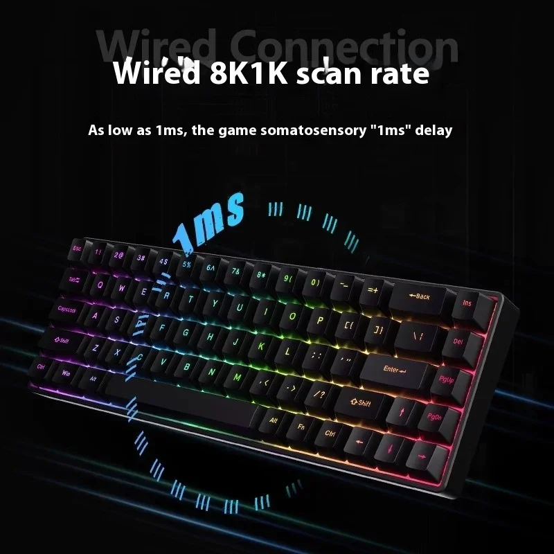 Feker Fighting68 Magnetic Switch Mechanical Keyboard 8K Wired Gaming Keyboard Customized Keyboard Valorant Gamer PC Accessories