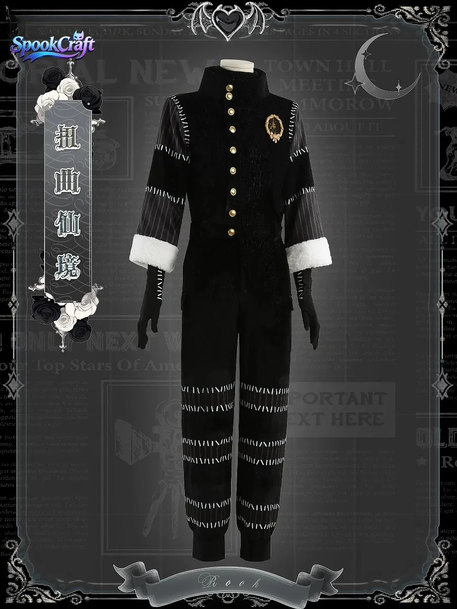 New Twisted Wonderland 2025 Christmas Rook Custom Made Full Set Men Cosplay Costume Anime Role Play Outfit view 3