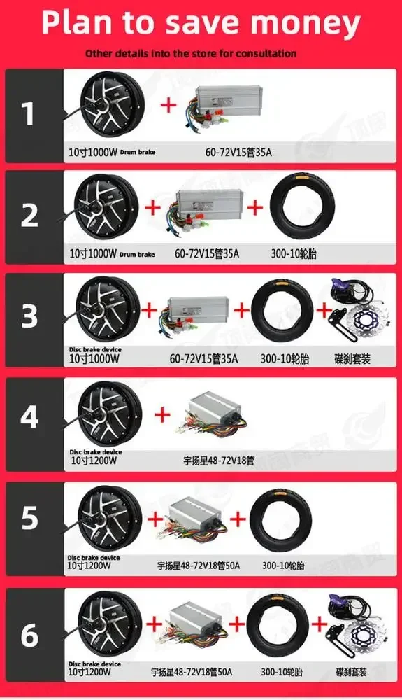 for Dc brushless motor 10-inch 2kw motor controller 60v72v96v speed-up modified set scooter electric vehicle speed-up