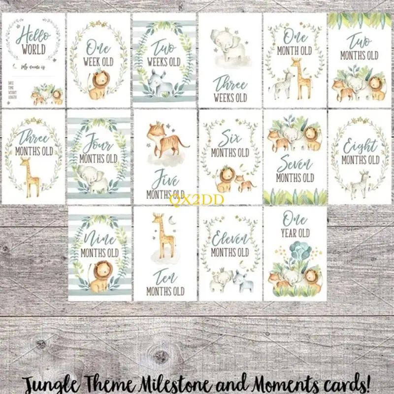QX2D Baby Month Sticker Marmal Milestones Memorial Monthly Photography for Newborn Infant Girls Boys Photo Photo Photo Higor #3