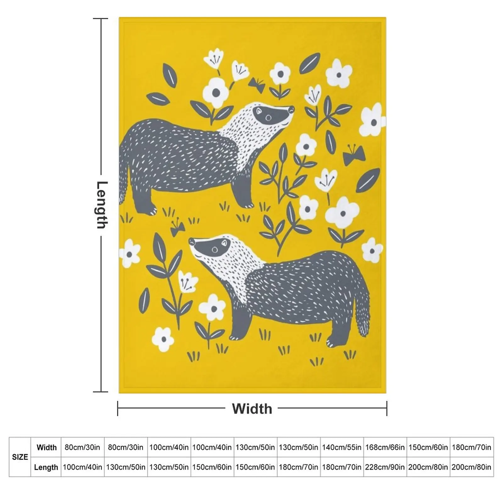 Badgers Throw Blanket couch cozy soft plush fuzzy picnic outdoor blanket