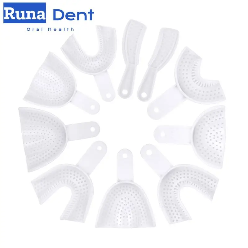 Disposable Plastic Dental Impression Trays Adult and Children Central Supply Materials Teeth Holder Oral Care Tools