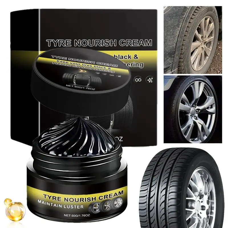 

Car Tire Nourish Wax Cream Waterproof Truck Tire Polishing Wax Dirty-resistant Anti-UV Maintenance Wax Lasting Dirt Cleaning